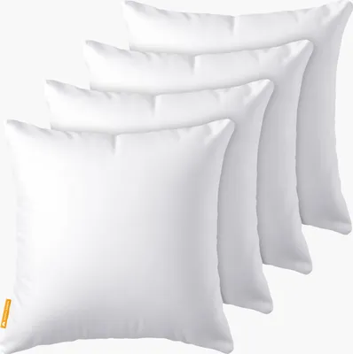 Produktbild von 4er Set Kissen (60x60 cm) - hoher Komfort - Microfaser - Reißverschluss für Füllung - waschbar - allergikergeeignet - erholsam – Kopfkissen