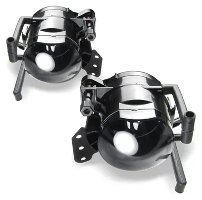 Produktbild von 2x Nebelscheinwerfer NSW Klarglas SCHWARZ + Birnen HB4 SET für BMW 5er E60 E61