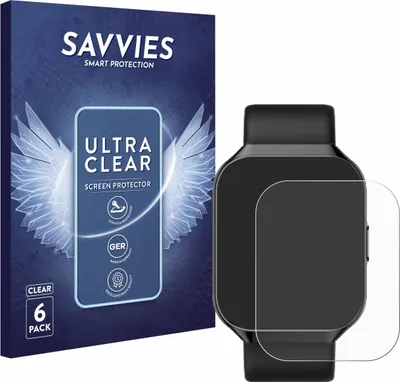 Produktbild von 6x Für HOIFA P98 1.96" Schutzfolie Savvies Displayschutz Display Schutz Folie Klar Transparent