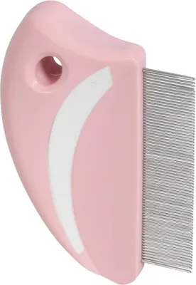 Produktbild von Zolux Anah Flohkamm Rund Rosa/Weiß
