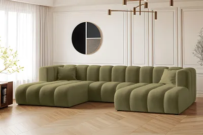 Produktbild von Kaiser Möbel Ecksofa, U-from, Sofa Grand modular stoff Salvador Olive