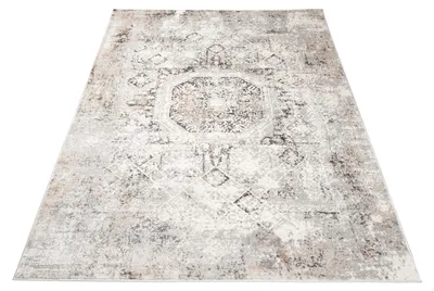 Produktbild von Tapiso Teppich VALLEY Modern Kurzflor Hellgrau Wohnzimmer 300 x 400 cm