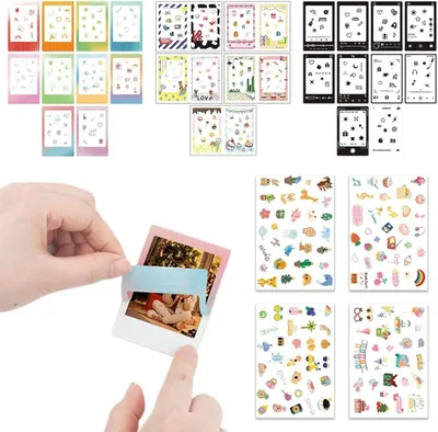 Produktbild von Fotorahmen Sticker 30 Stück, 4 DIY Aufkleber, für Bastelprojekte