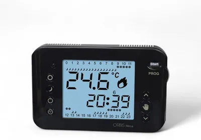 Immagine prodotto di Cronotermostato elettronico digitale a programmazione giornaliera e settimanale Mirus -  Nero