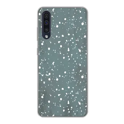 Produktbild von MuchoWow® Handyhülle Schutzhülle Hülle für Samsung Galaxy A30s Polka dots - Grün - Weiß Silikon Softcase Handy Hülle - Karteninhaber