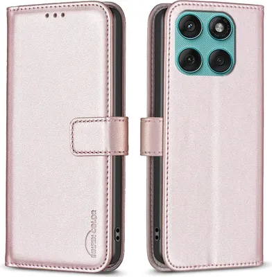 Produktbild von Motorola Edge 60 / 60 Fusion Hülle - BINFEN Klapphülle - Roségold