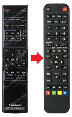 Produktbild von Ersatz Fernbedienung Pioneer AXD7651 für A-20 und A-20-K