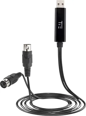Produktbild von MIDI-Interface Studio Midi 1i1o 1 In/1 Out im USB-Stecker integriert ca. 2 m Länge leicht kompakt