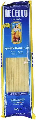 Produktbild von 10x Pasta De Cecco 100% Italienisch Spaghettoni n. 412 Nudeln 500g