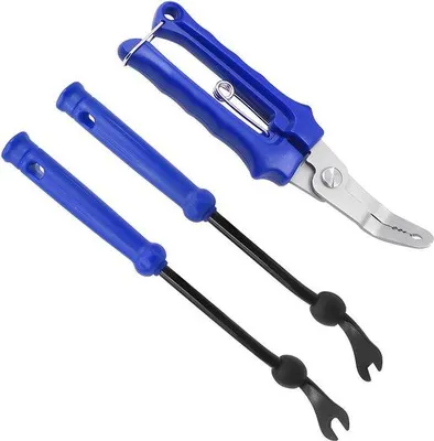 Immagine prodotto di Set di pinze per la rimozione di elementi di fissaggio per auto, 3 pezzi, utensile per la rimozione di chiodi a scatto