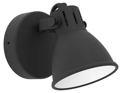 Image de Eglo LED Applique & plafonnier Sera 2 noir orientable IP20 3,3W GU10 240lm blanc chaud 3000K