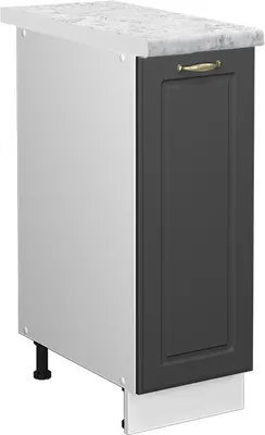 Immagine prodotto di Armadio cucina dispensa alto Vicco Fame-Line Antracite-oro 30 cm , PL Marmo, Model 46234