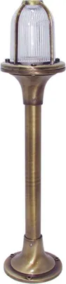 Produktbild von Stehlampe Messing für außen 62cm hoch Maritim IP54 Außenleuchte Gartenbeleuchtung Weg Terrasse