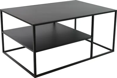 Produktbild von osoltus cube Industrie Stil Couchtisch Stahl schwarz 90 x 60 x 45 cm