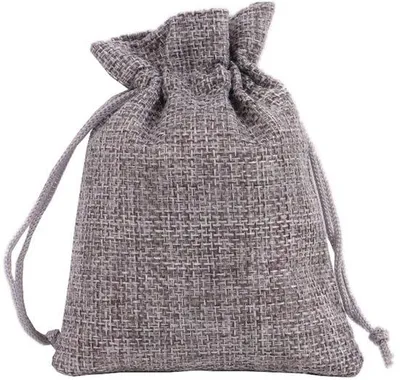 Produktbild von Famanu Jutetaschen 30 Stück - 15 x 20 cm - Nachhaltig - Geschenkbeutel - Schmuckbeutel - Mit Zugband - Wiederverwendbar