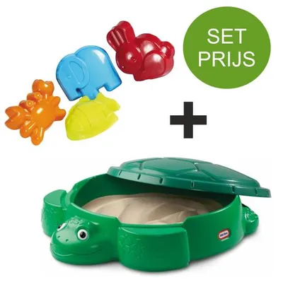 Produktbild von Little Tikes Sandkasten Schildkröte, EN 4, in Tierformen, in den Farben Blau, Grün, Gelb und Orange