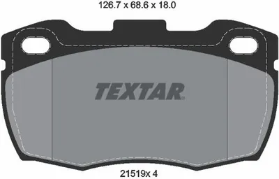 Produktbild von Textar Bremsbeläge vorne für Land Rover Defender 2,2-3,5 + V8 D ohne Sensor
