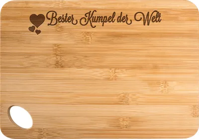 Produktbild von Mr. & Mrs. Panda Holzbrett Kumpel - Transparent - Geschenk, Bester, holzschneidebrett, Herz Liebe Verliebt Dankeschön Geburtstag Beste Bedanken, Freundschaft, Liebster