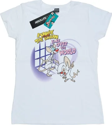 Produktbild von Animaniacs - "Take Over The World" T-Shirt für Damen BI7154 (M) (Weiß)