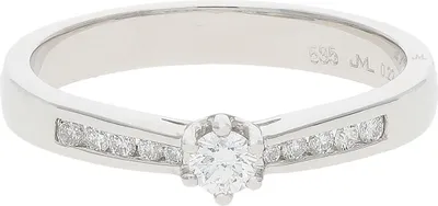 Produktbild von JuwelmaLux Ring 585 Weißgold mit Brillanten JL10-07-3230 56