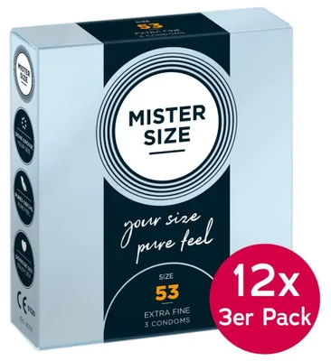 Obrázek produktu pro Mister Size, podnos 53 mm, balení 12 kusů