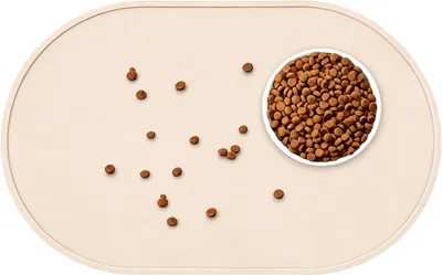 Imagen del producto de Alfombrilla de silicona para alimentos, 48 x 30 cm, impermeable, antideslizante, para perros y gatos