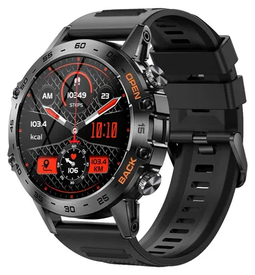 Zdjęcie produktu dla K52 Inteligentny zegarek sportowy z opaską, ekran IPS Full-Touch 1,39", wodoodporność IP67, monitor aktywności fizycznej z funkcją połączeń BT, monitorowanie snu/tętna, wiele trybów sportowych