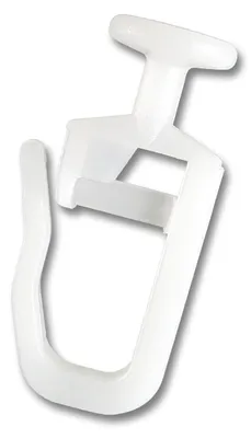 100 Vorhanggleiter 9 mm Kopf für Gardinenschienen Innenlauf