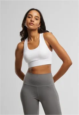 Obrázek produktu pro Dámská sportovní podprsenka Urban Classics Ladies Sports Bra white - M