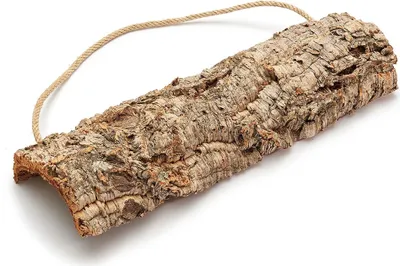 Produktbild von Dekohänger aus Korkrinde, Größe ca. 60x20cm | Quercus suber | Baumrinde zum Aufhängen | Natürlicher Hänger zum Basteln und Dekorieren | Wandhänger Korkrinde | Naturhänger