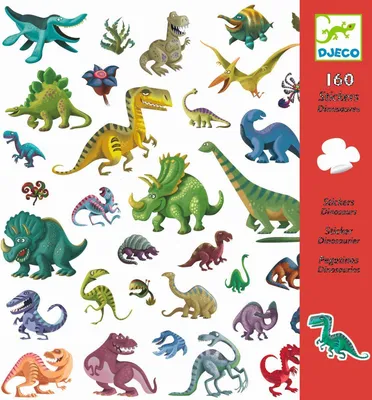 Obrázek produktu pro Abtibilduri Dinozauri, Djeco
