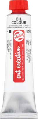 Produktbild von Talens Art Creation Ölfarbe Tube 40 ml Titanweiß (Safloröl) 105