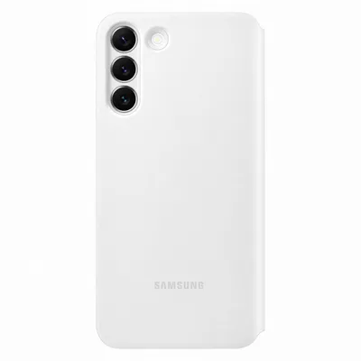 Produktbild von Samsung Clear View Galaxy S22+ Flip Schutzhülle Cover EF-ZS906 Handy-Hülle weiß