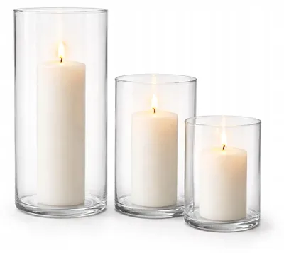 Produktbild von Gotglass Zylindervasen Set 3-teilig Klar 10-20cm