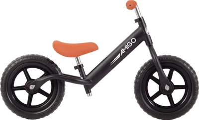 Produktbild von AMIGO Laufräder 2 Räder Hopper Loopfiets 12 Zoll Junior Mattschwarz
