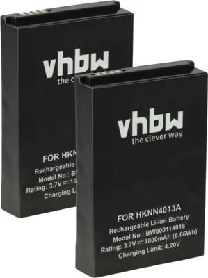 Produktbild von vhbw 2x Akku kompatibel mit Motorola Rival A455 Funkgerät, Walkie Talkie (1800 mAh, 3,7 V, Li-Ion)