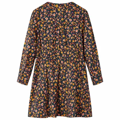 Immagine prodotto di vidaXL Abito da bambino con maniche lunghe blu navy 104