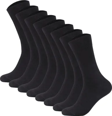 Produktbild von Camano Herren Socken, 8er Pack - Organic Baumwolle, einfarbig Schwarz 39-42