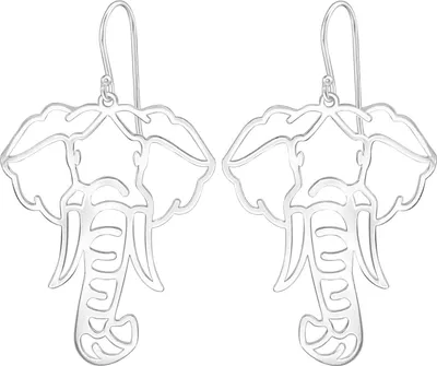Produktbild von 925 Sterling Silber Ohrhaken Ohrhänger mit Elefant