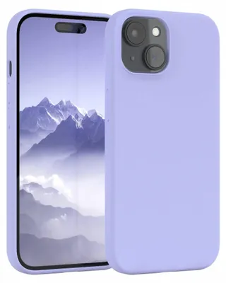 Produktbild von EAZY CASE Silikonhülle für Apple iPhone 15 Silikon Backcover Schutz in Violett