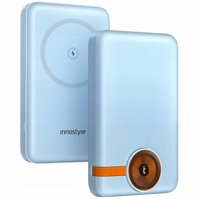 Obrázek produktu pro Innostyle Powerduo 2V1 Rychlá Indukční Powerbanka Pro Hodinky Magsafe 10000Mah Modrá