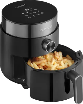 Obrázok produktu pre Concept FR2500, Teplovzdušná fritéza, 2,5 L, 80 °C, 200 °C, Samostarný, Čierna