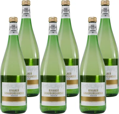 Produktbild von Landhaus Rivaner Grauburgunder -trocken- (6 x 1,0L)
