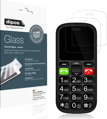 Produktbild von 2x dipos GlassCC artfone CS181 Seniorenhandy