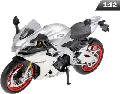 Zdjęcie produktu dla Model 1:12 RMZ HOBBY Aprilla RSV4 RR 2020 (Regular), srebrny