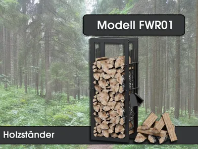 Produktbild von Holzständer FWR01, 100 x 40 x 25 cm
