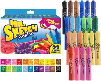 Productafbeelding van Mr. Sketch Geurstiften - Beitelpunt - 22 Kleuren - 22 stuks