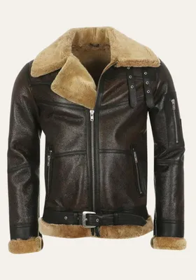 Produktbild von Lammfelljacke - B16 MODELL 3 WALNUSS/CAPPUCCINO - Größe: 4XL
