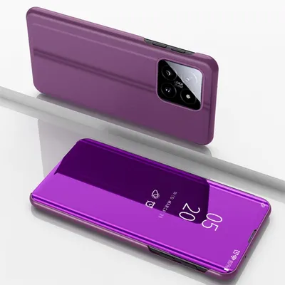 Image de Étui Smart Cover avec fonction Wake UP pour Xiaomi 14 View, couleur magenta