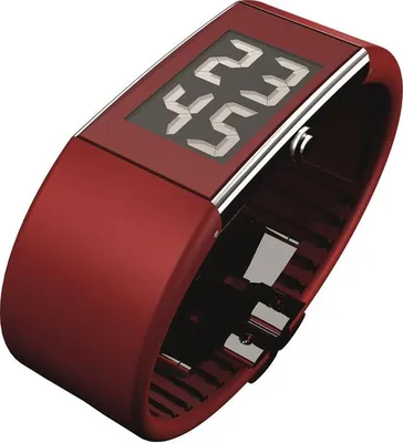 Produktbild von Rosendahl 43108 Watch 2 Herren Uhr, Edelstahl, Polyurethan, Rot